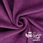 Preview: Plüschstoff Shorty uni 75x100cm pflaume violett – Kullaloo